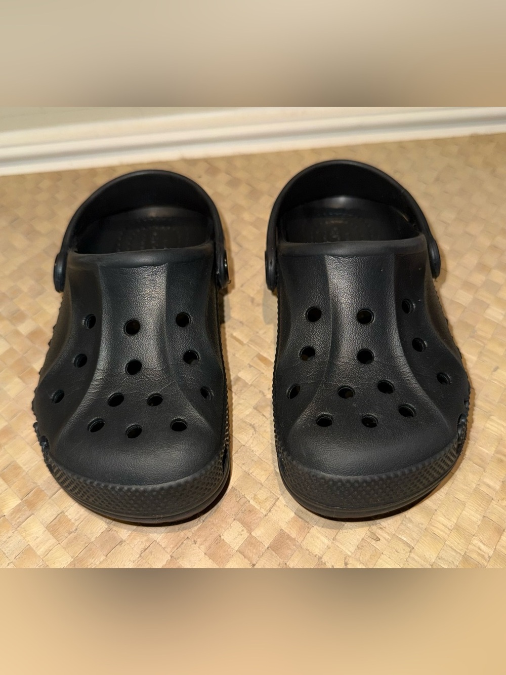 Kids Crocs - Size Children’s 10 - Black Slip-On Clogs - LIKE NEW